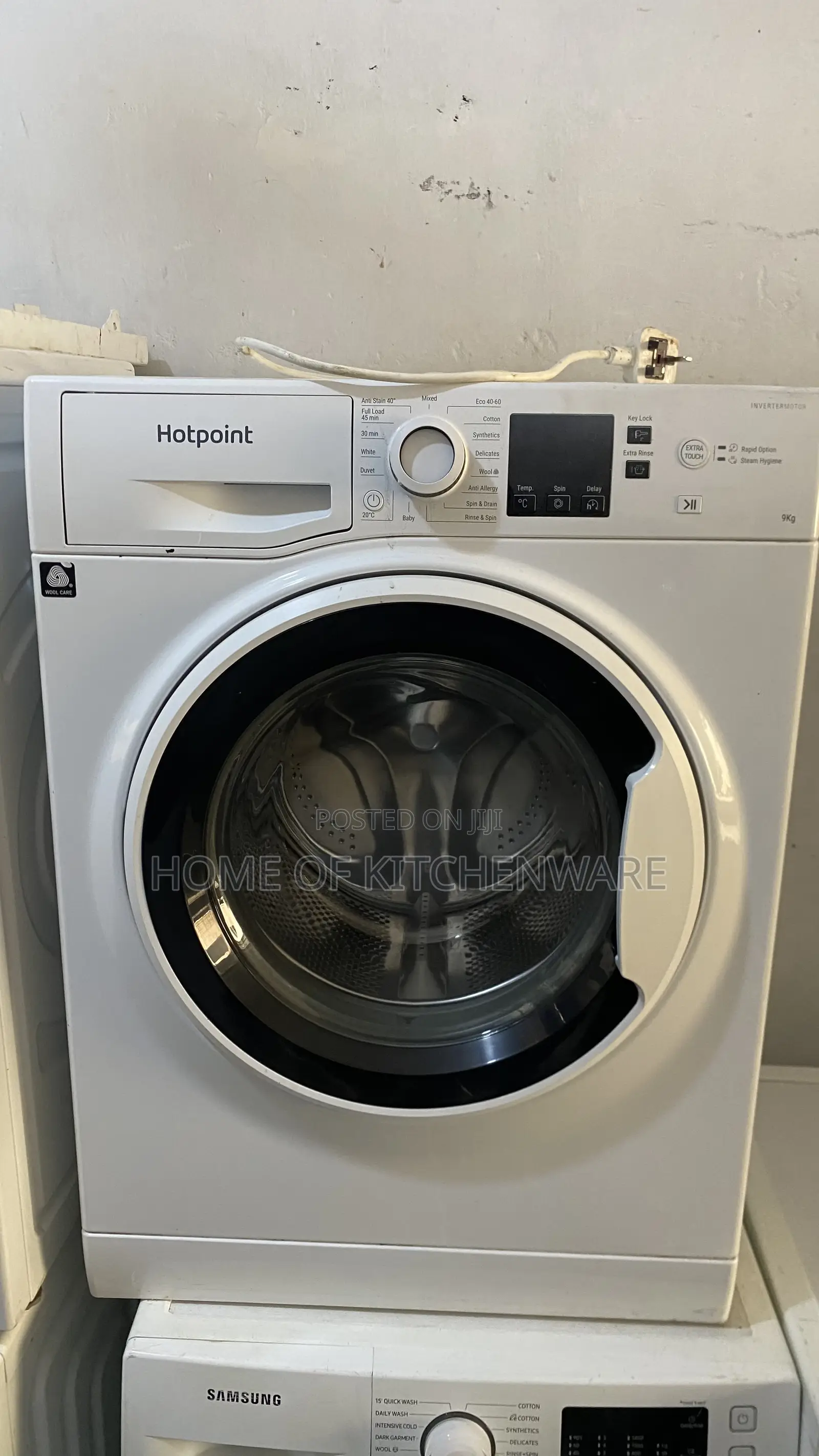 9kg Wash and Spin Smart Hotpoint Washing Machine