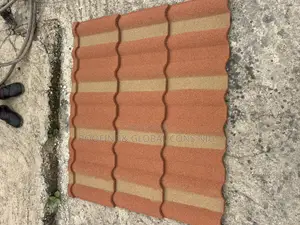 Unique Orange With Gold Peach Stone Coated Roofing Tiles