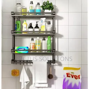 3 Layers Multifunctional Wall Storage Rack 4 Bathroom, Kitchen, E.T.C