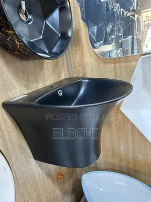 Black Wall Hung Basin