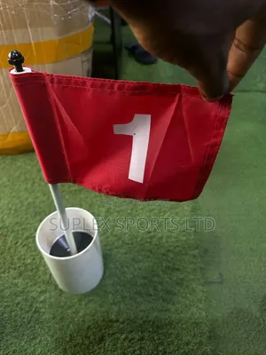 Golf Flag, Cup Base and Pole