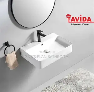Hanging White Counter Basin