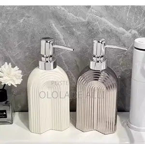 Ceramic Hand Sanitizer Bottle Press Soap Dispenser Shower Gel Lotion