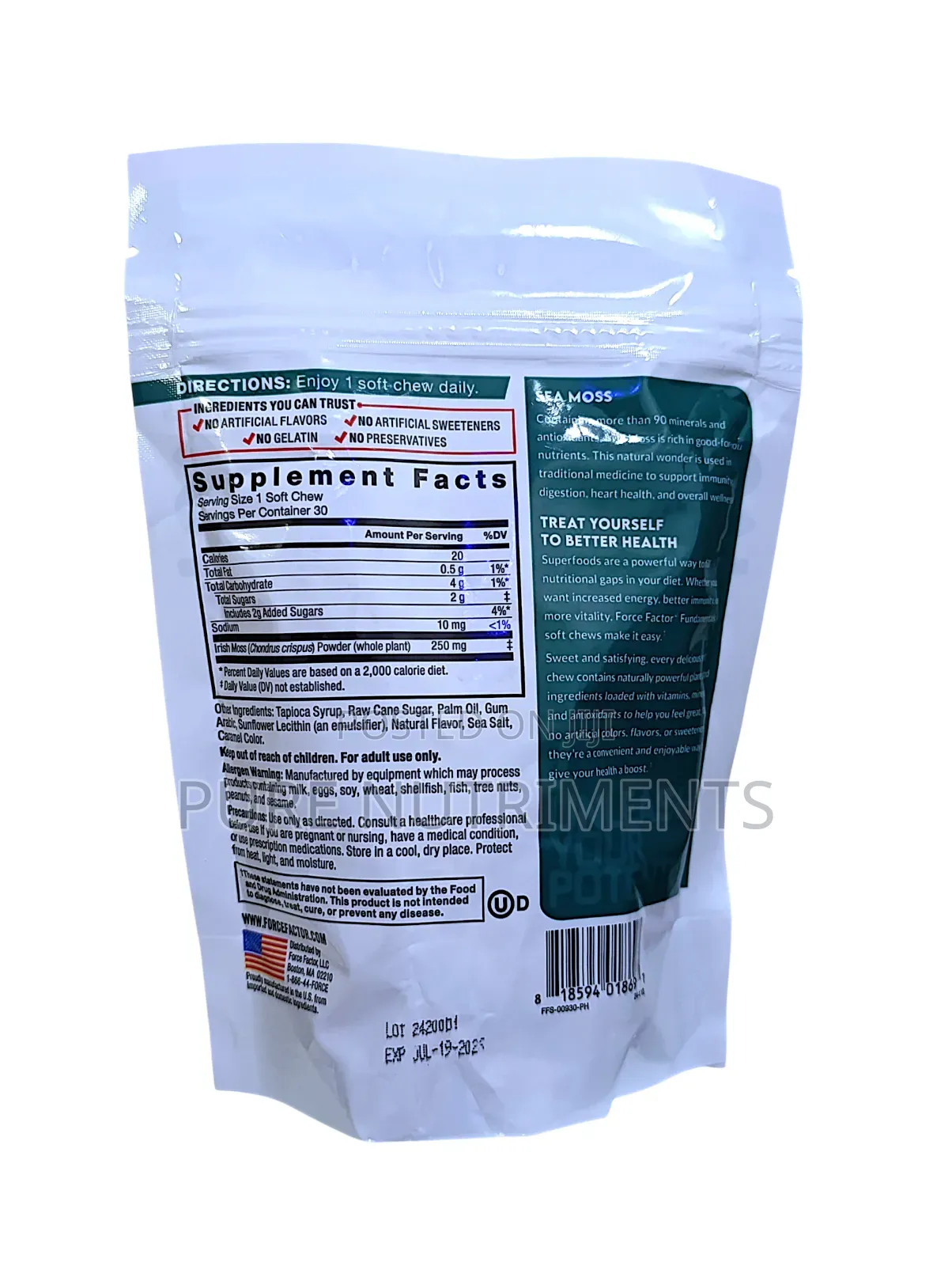 Force Factor Sea Moss Soft Chews