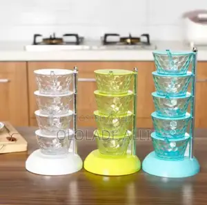 Vertical Rotatable Seasoning Box With Transparent
