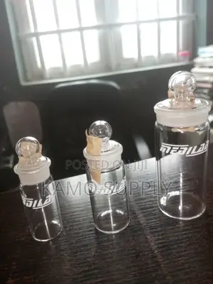 Borosilicate Glass Weighing Bottles, Different Sizes. Medilab