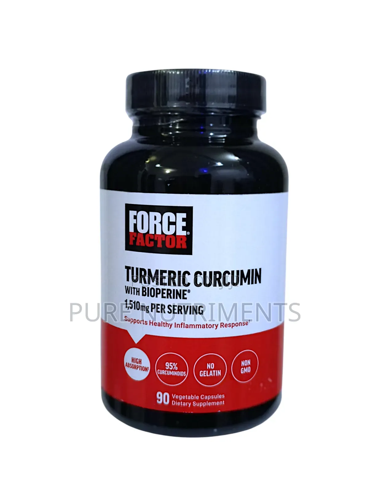 Force Factor Turmeric Curcumin 1510mg Black Pepper Bioperine 90 Caps