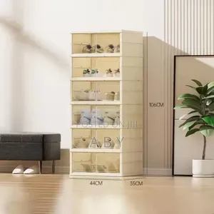 6-Step Plastic Collapsible Shoe Rack