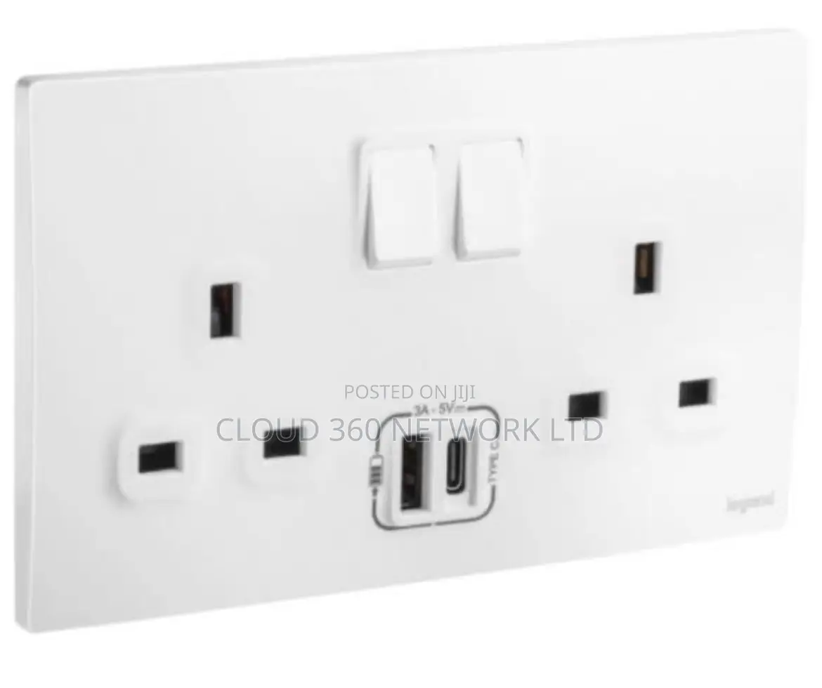 Legrand 13a Dual Socket Withusb Typec Port