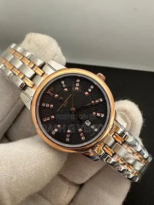 Vacheron Constantin Flat Rose Gold/Silver Chain Watch for Women's