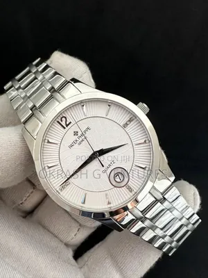 Patek Philippe Flat Silver Chain Watch