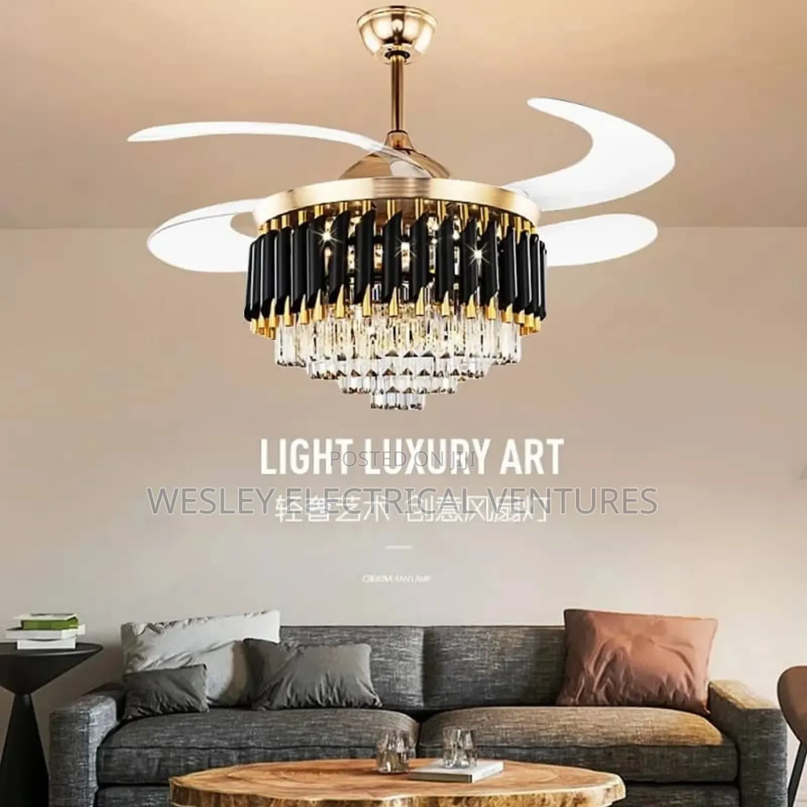 Fan Light With Bt Mp3 Nd Remote Control