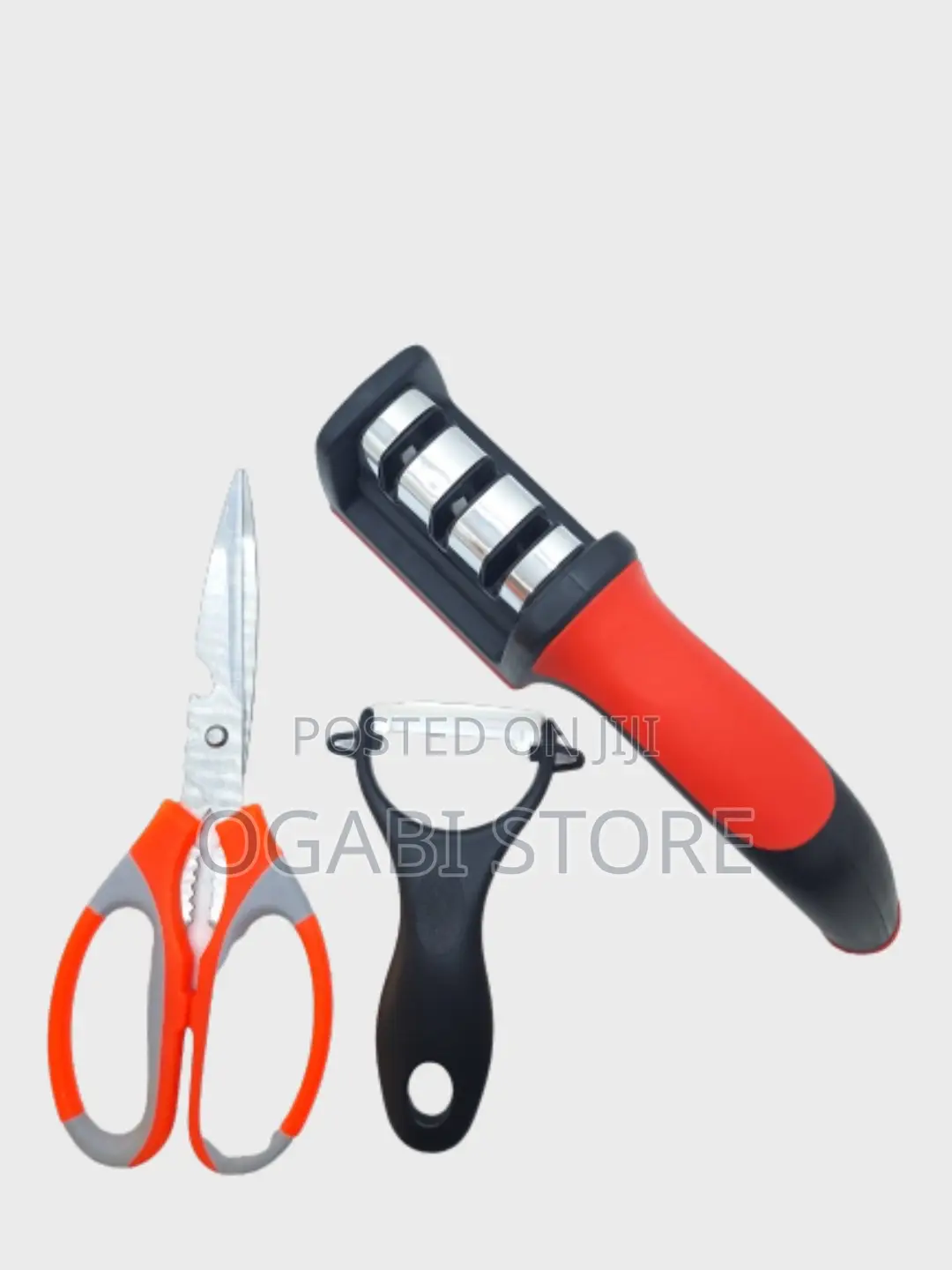 3-in-1 Kitchen Sharpener – Knives, Scissors Scraper!