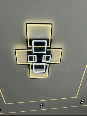 Rectangular Grid Modern Led Flosh Chandelier