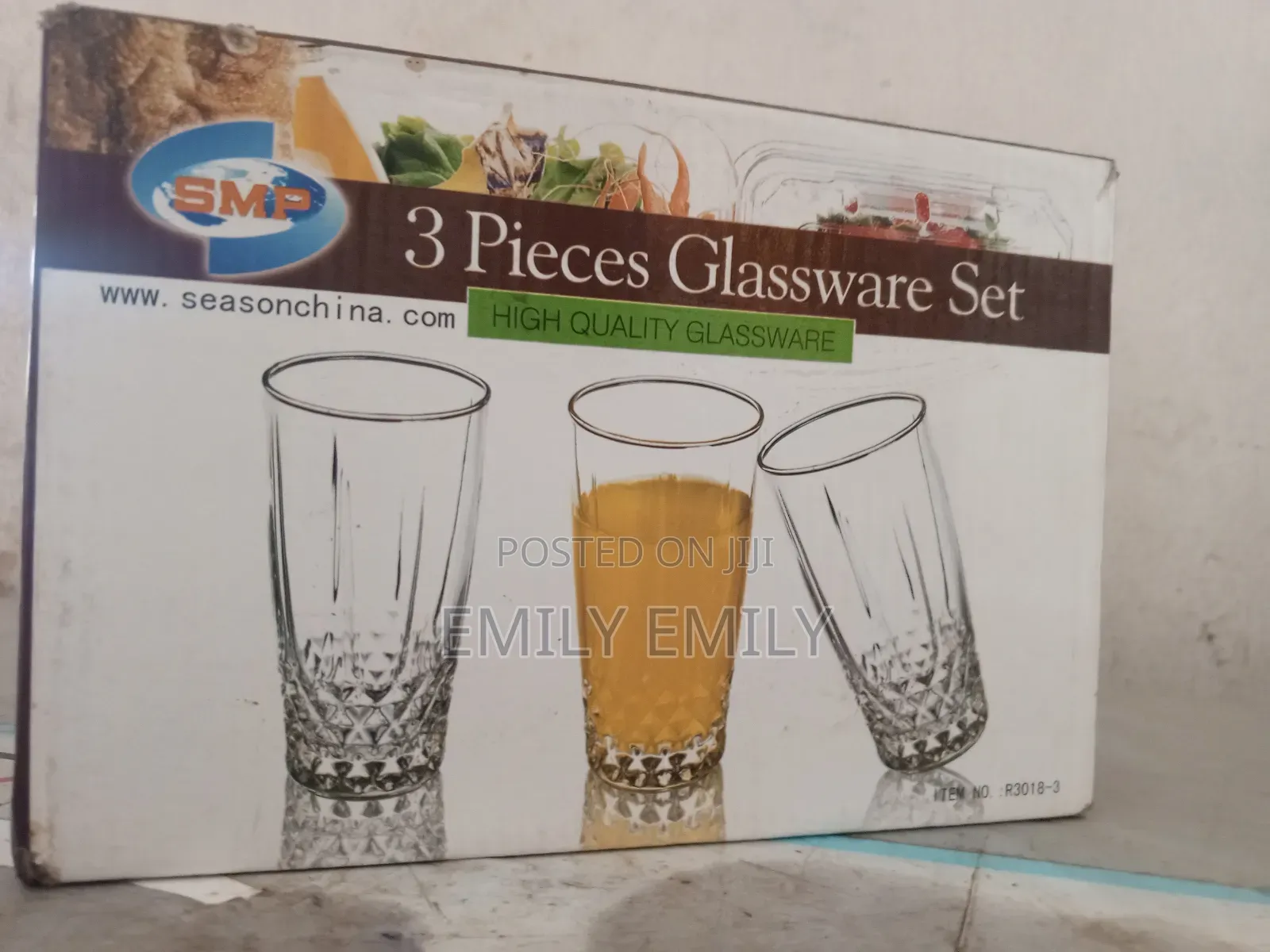 SMP 3pcs Glass Cups
