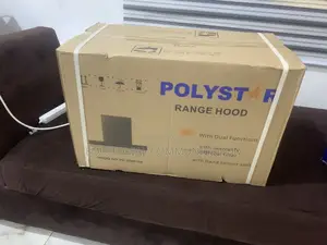 Polystar 60cm Black Chimney Hood With Copper Motor