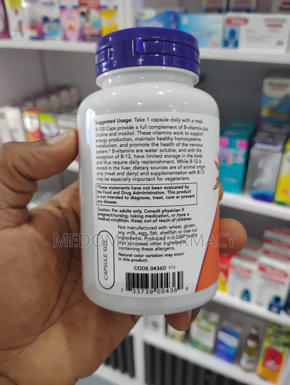 Vitamin B-100 Complex – 100 Capsules