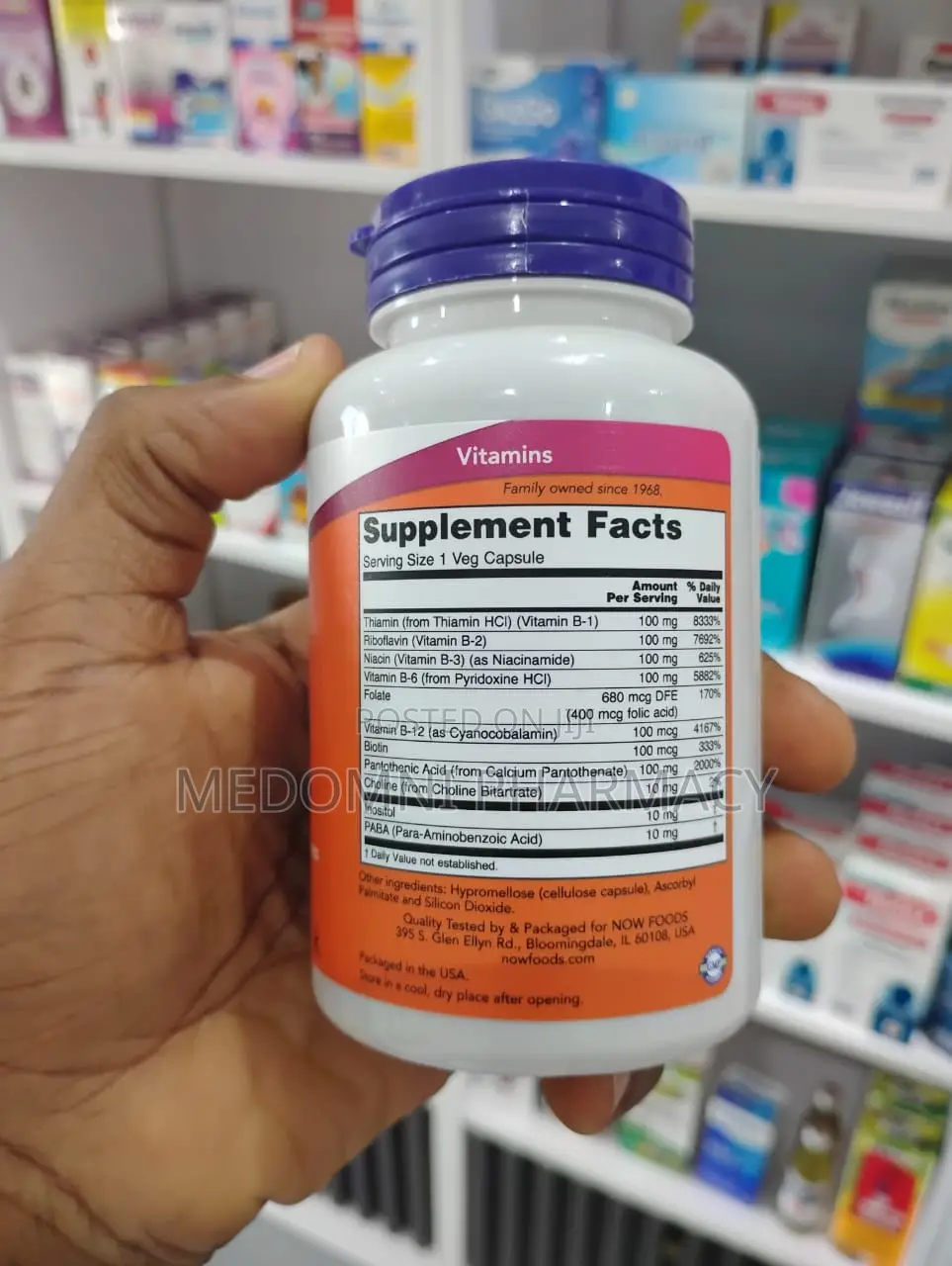 Vitamin B-100 Complex – 100 Capsules