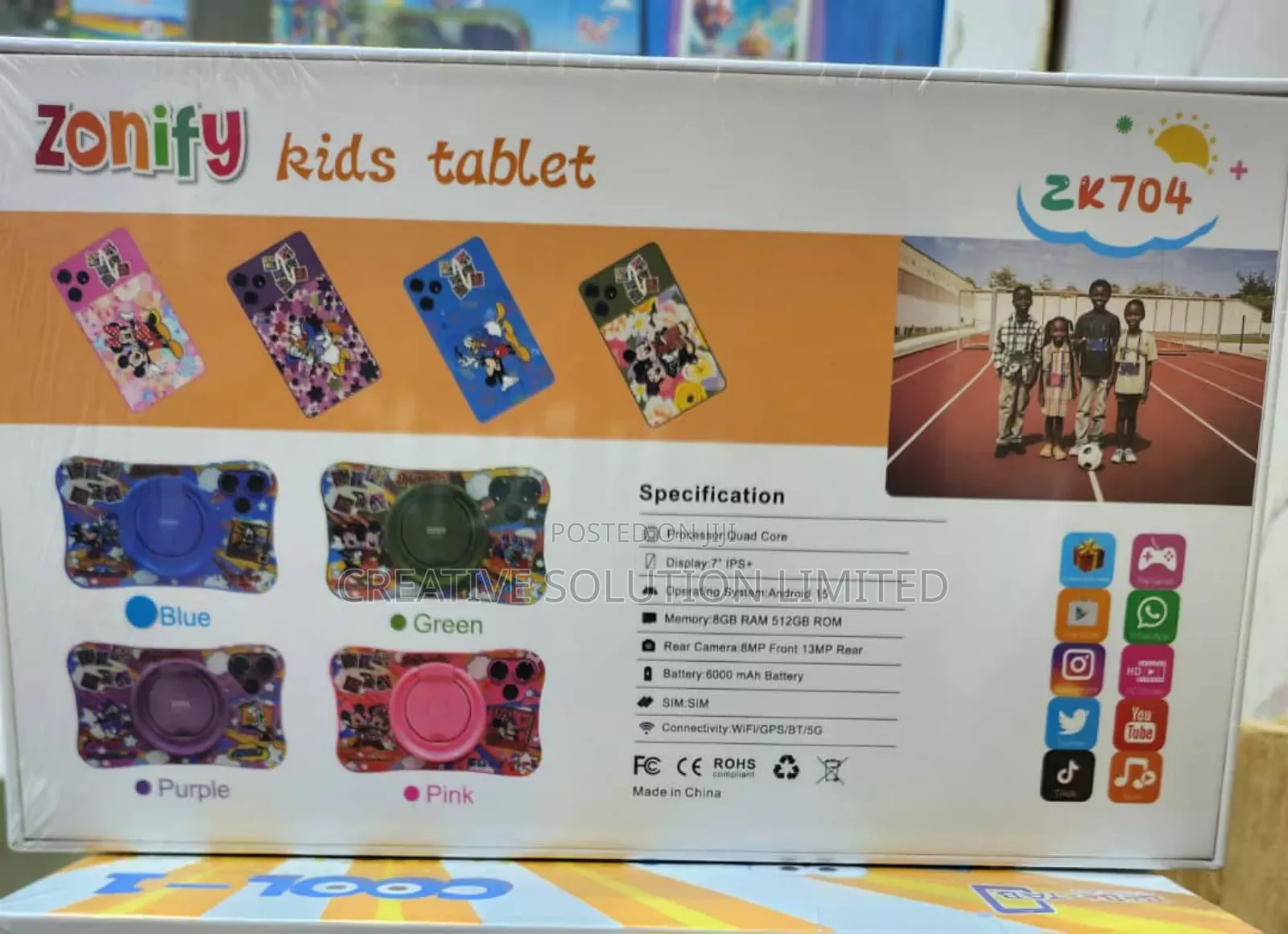Zonify Zk704 Kids Educational Tablet