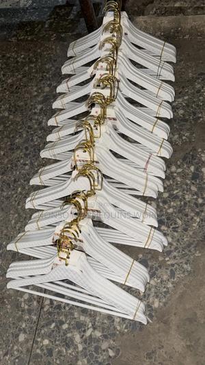 Luxury White Hangers With Golden Head