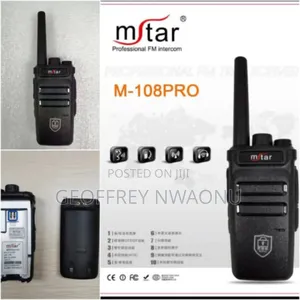 Mstar M108 Pro Two-Way Walkie Talkie Radio|5km Range Portable Radio