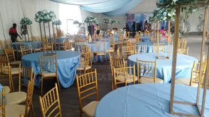 Gold Chilvary Chairs for Rent