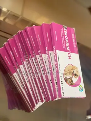 Dog and Cat Dewormer Zerokrim  Ch Deworming Chewable Worm Tablets