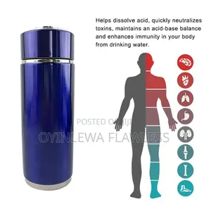 400ml Quantum Alkaline Double Ionizer Water Purifier Flask Cup
