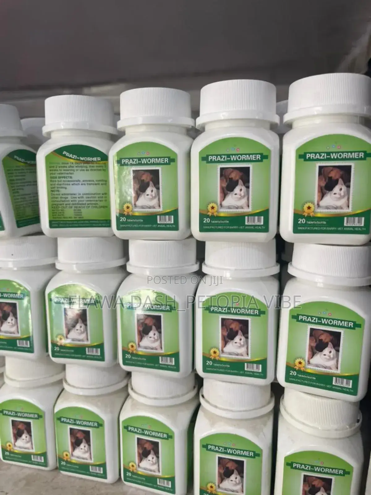 Dog and Cat Dewormer Prazi Wormer 20 Chewable Worm Tablets