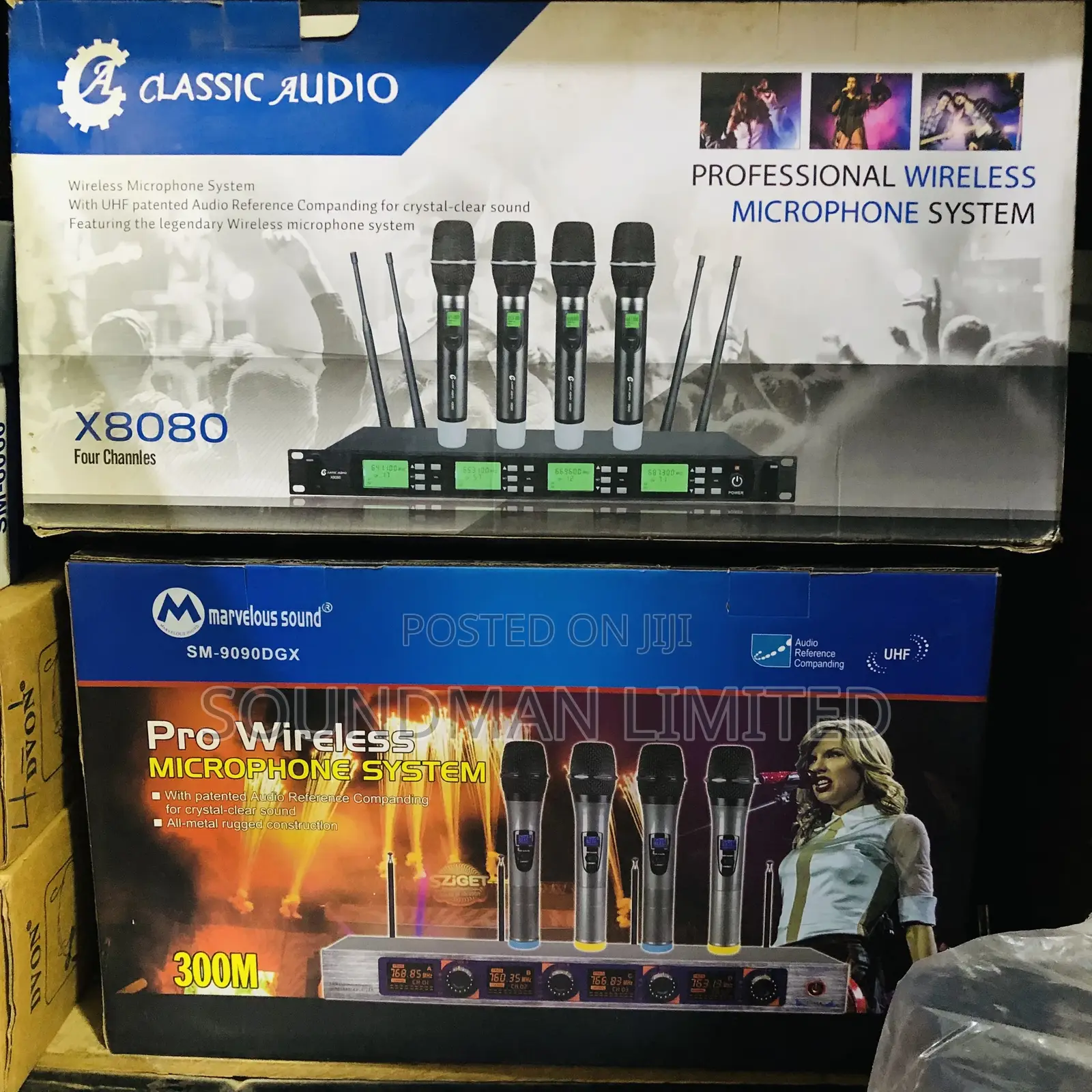 4 in 1 Professional Wireless Microphone System
