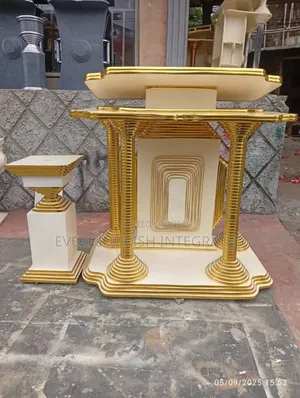 Executive Church Pulpit and Flower Vase.