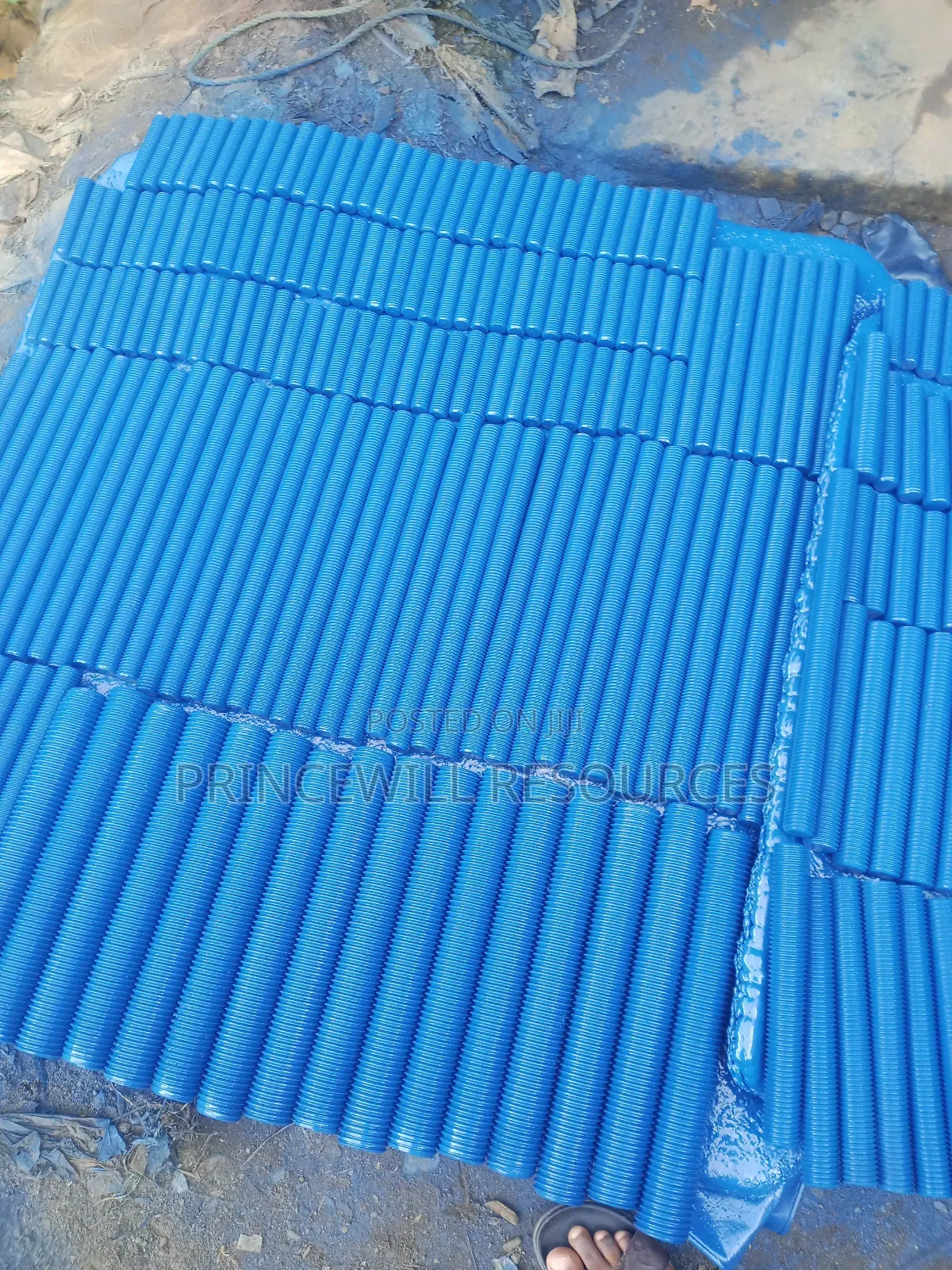 Bolt and Nut With Washers Blue Type.