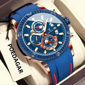 High Quality Poedagar Active Chronograph Rubber