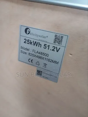 Felicity 25kwh 51.2v Lithium Battery Available Stock