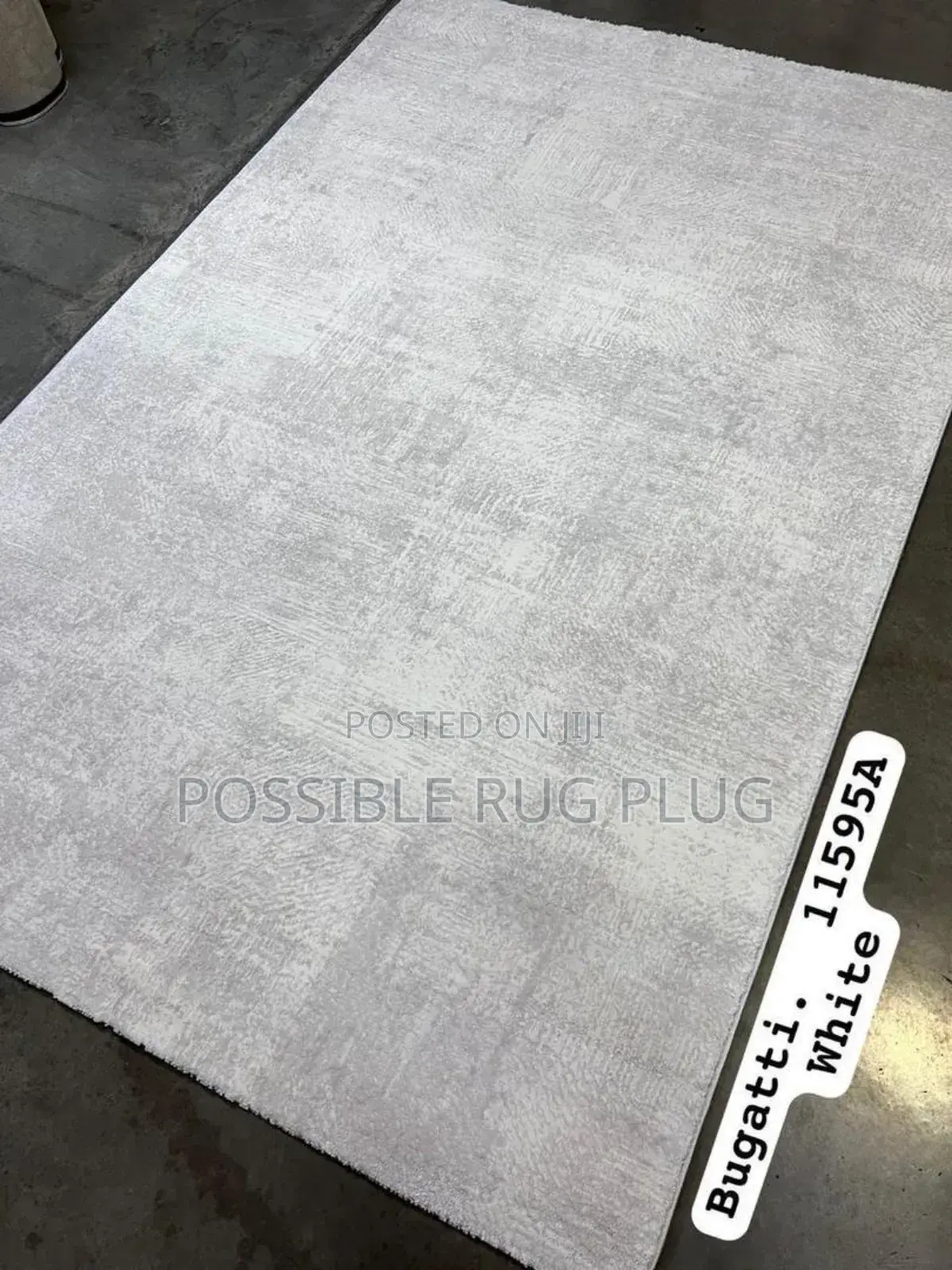 Bugatti White Center Rug