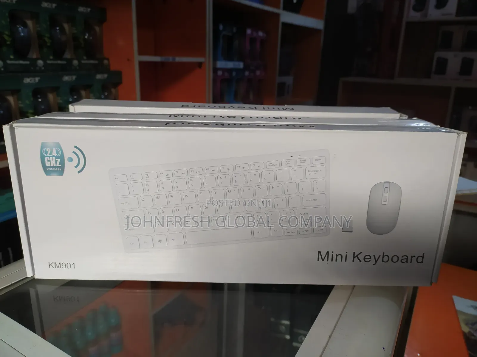 Mini Wireless Keyboard and Mouse