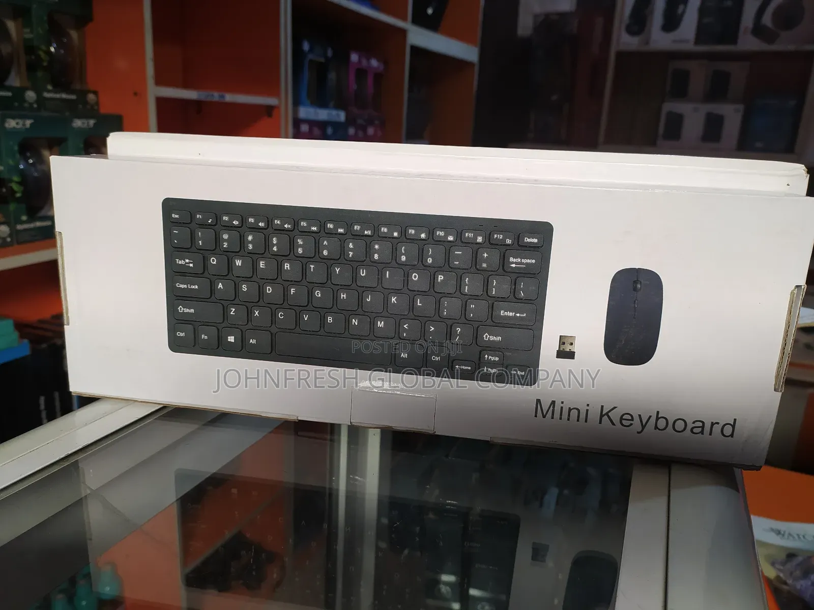 Mini Wireless Keyboard and Mouse