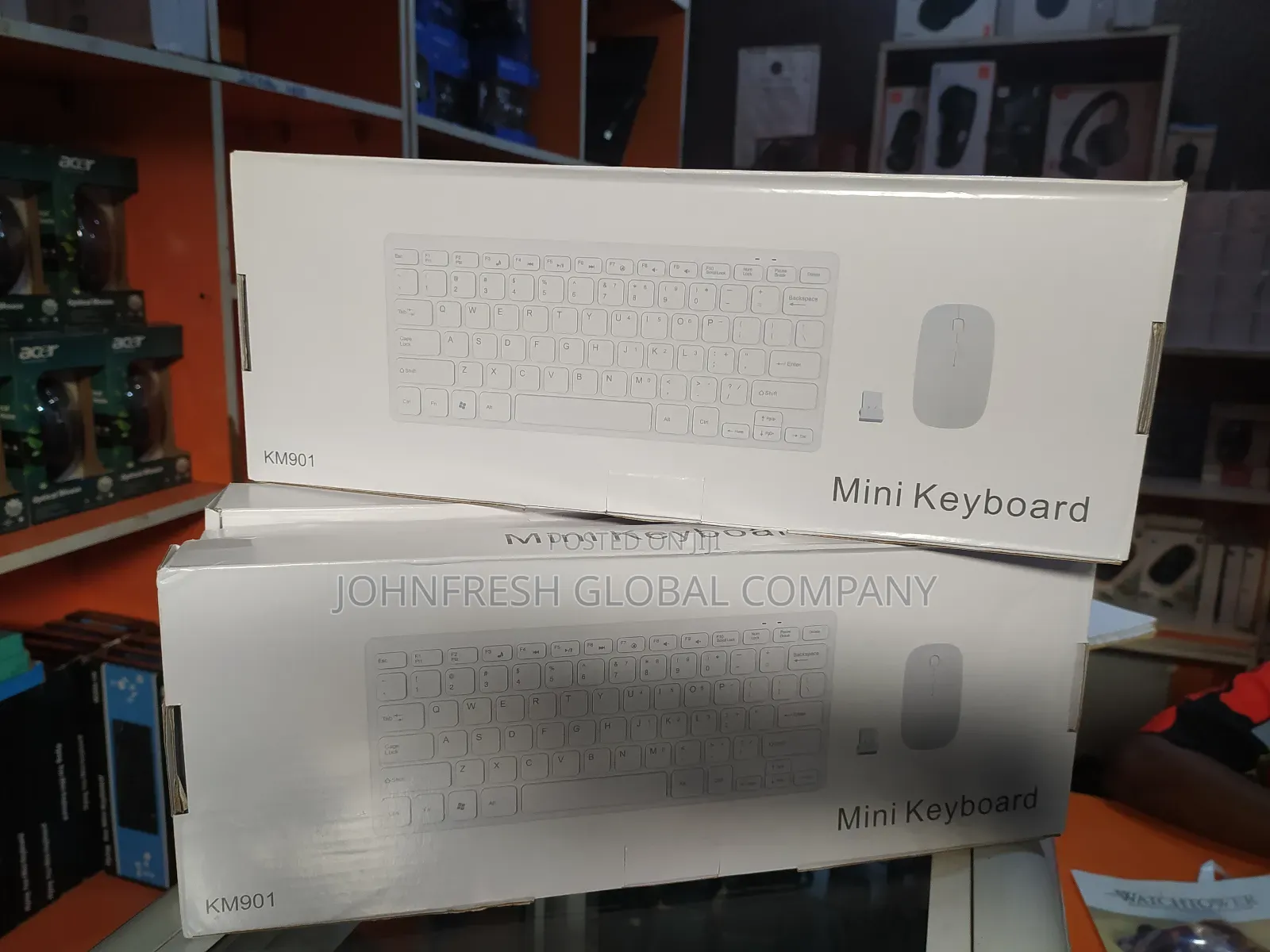 Mini Wireless Keyboard and Mouse