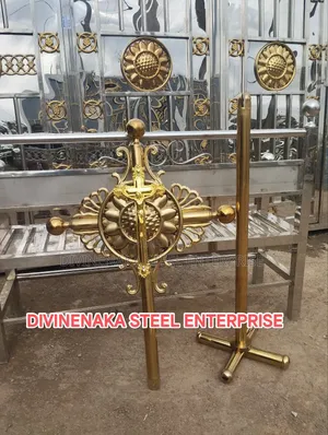 Flexible Stainless Gold Cross