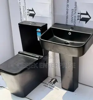 Quality Black Water Closet With Basin