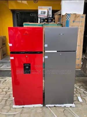 Hisense Refrigerator 205drb 205liters, Red and Silver Color