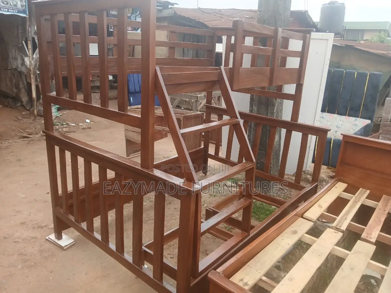 31/2 by 41/2 Double Bunk Wooden Bed Frame