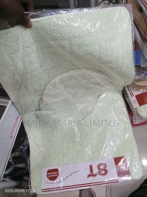 3pcs Set Bathroom Sets Rug Mat Blue High Quality