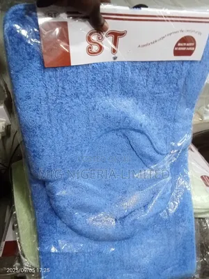 3pcs Set Bathroom Sets Rug Mat Blue High Quality