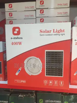 400w Solar Led Ceiling Lights With Solar Panel and Remote