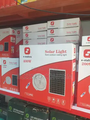 400w Solar Led Ceiling Lights With Solar Panel and Remote