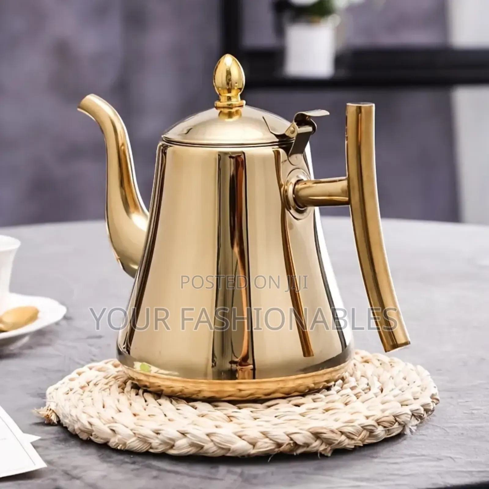 High Quality Stainless Steel Gold Teapot