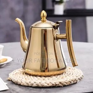 High Quality Stainless Steel Gold Teapot