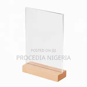 Wood Base Acrylic Tabletop Multi-purpose Display Stands
