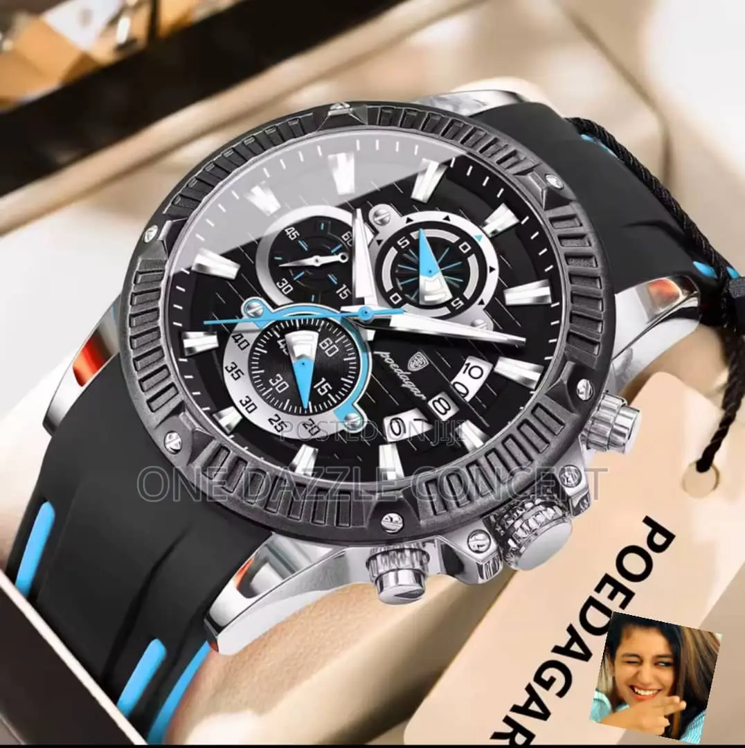 Pordagar Rubber Strap Watch